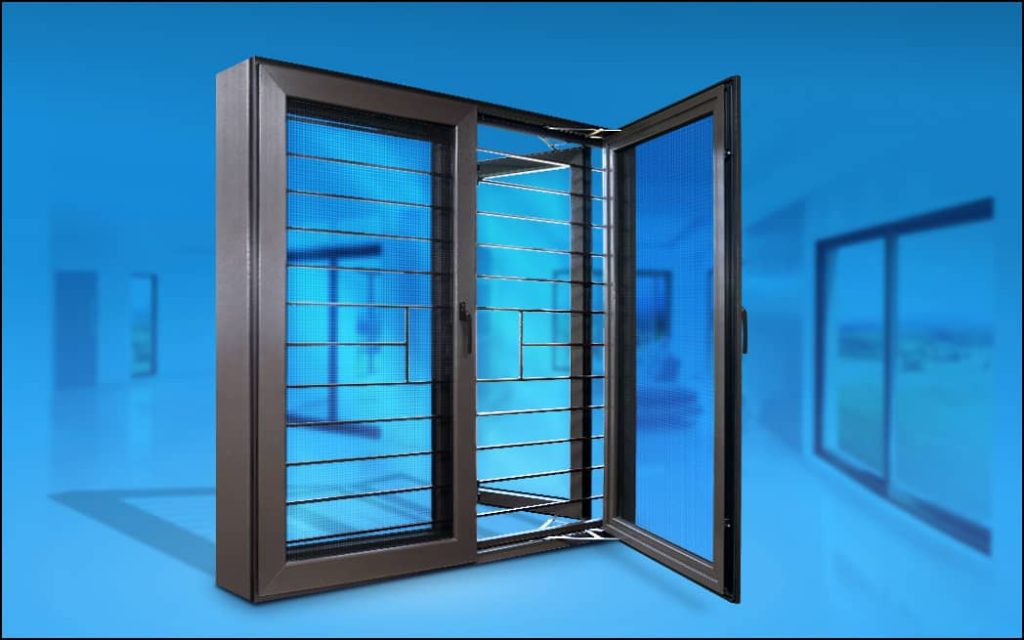 قیمت درب و پنجره دوجداره حفاظ دار upvc