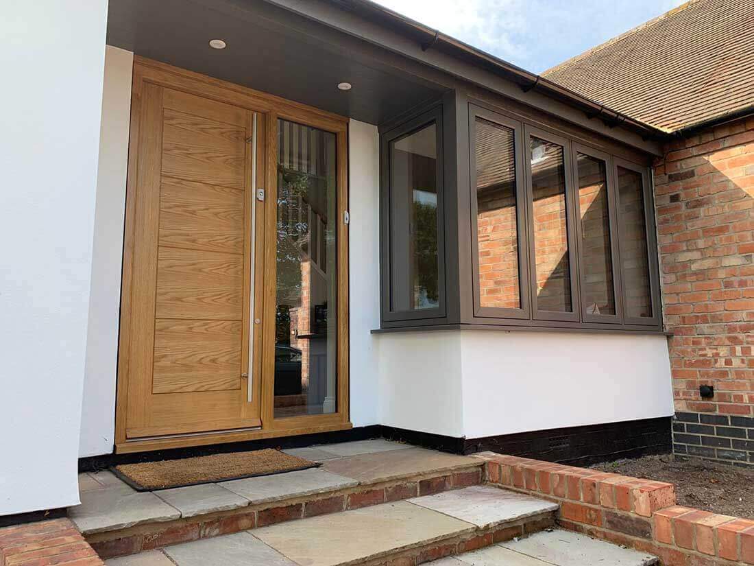 پنجره آلومینیومی طرح چوب