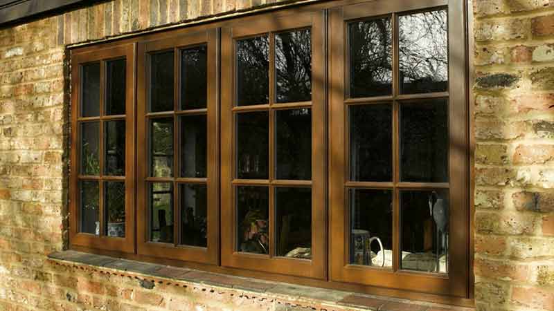 پنجره دوجداره طرح چوب سنتی