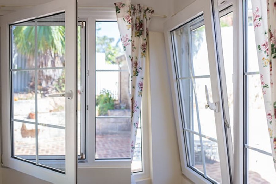 پنجره دوجداره دوحالته UPVC