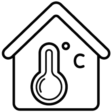 house temperature home icon concept 313674 44201