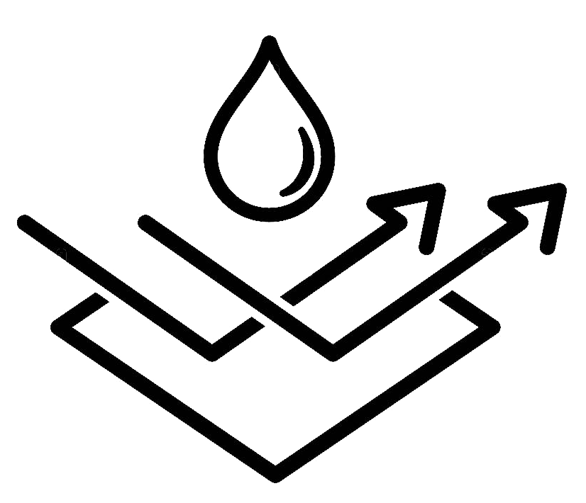 water repellent surface icon waterproof icon hydrophobic symbol vector on isolated white background eps 10 2CT6MRE