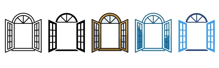 window icon set multiple style 260nw 2600274221